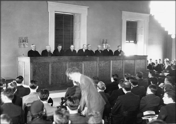 photo: Supreme Court Day in session, 1934