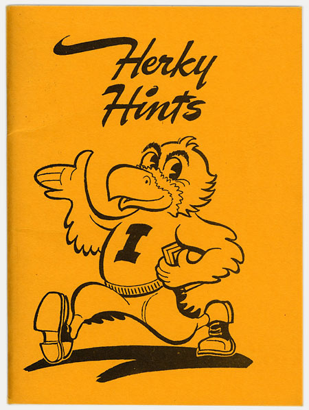 Herky Hints cover, new student orientation manual, 1959 