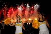 The Kickoff at Kinnick ended with a flash.