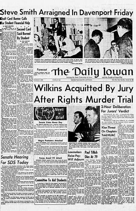 Image capture of Daily Iowan page, Oct. 23, 1965