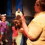 During the dress rehearsal of the first production, “Fish Tales,” the youngest participants in the Osage Summer Theatre Program await instructions from program leaders.