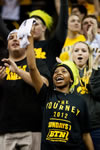 Hawkeye fans revel in Iowa’s Feb. 1 second-half surge in which the men’s basketball team was able to overcome Minnesota and pick up a 63-59 victory.