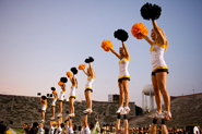 Iowa’s spirit squads introduced songs, cheers, and game-day traditions.
