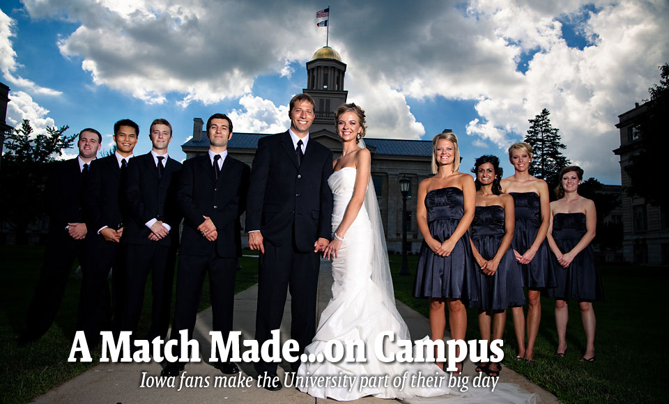 A Match Made…on--Campus Iowa fans make the University part of their big day 
